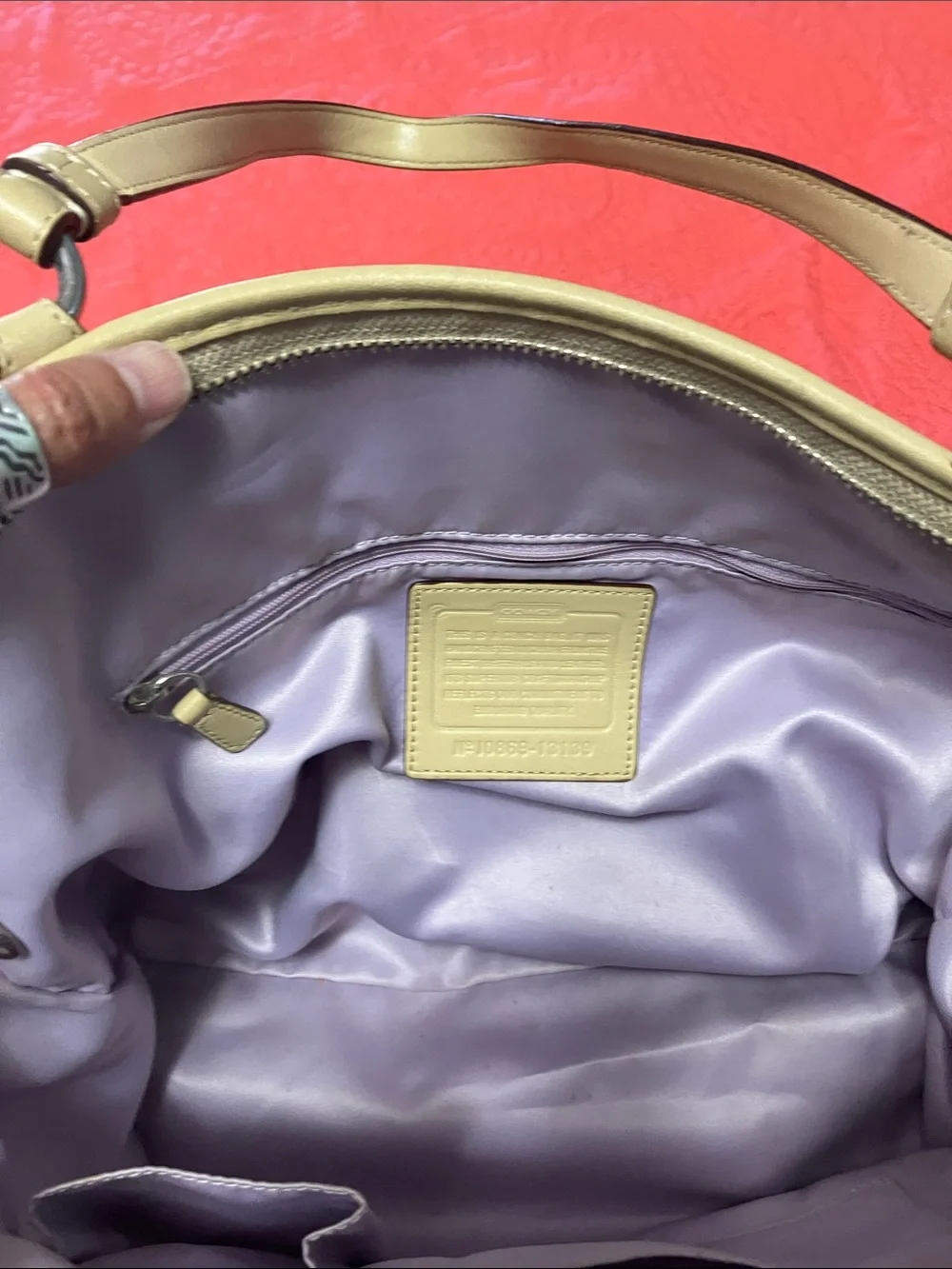 Coach Signature Leah Tote Handbag/Shoulder Bag - Picture 3 of 6